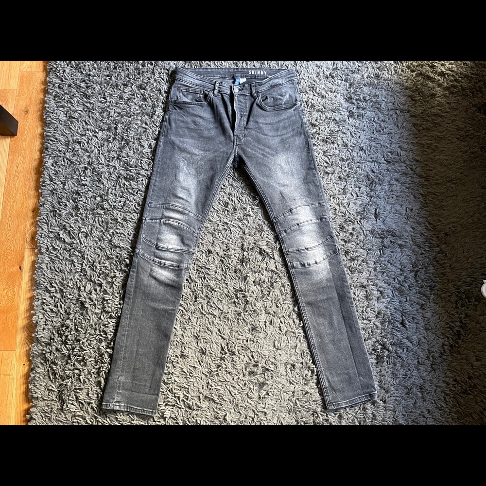 Motorcycle Style Jeans - 32/34